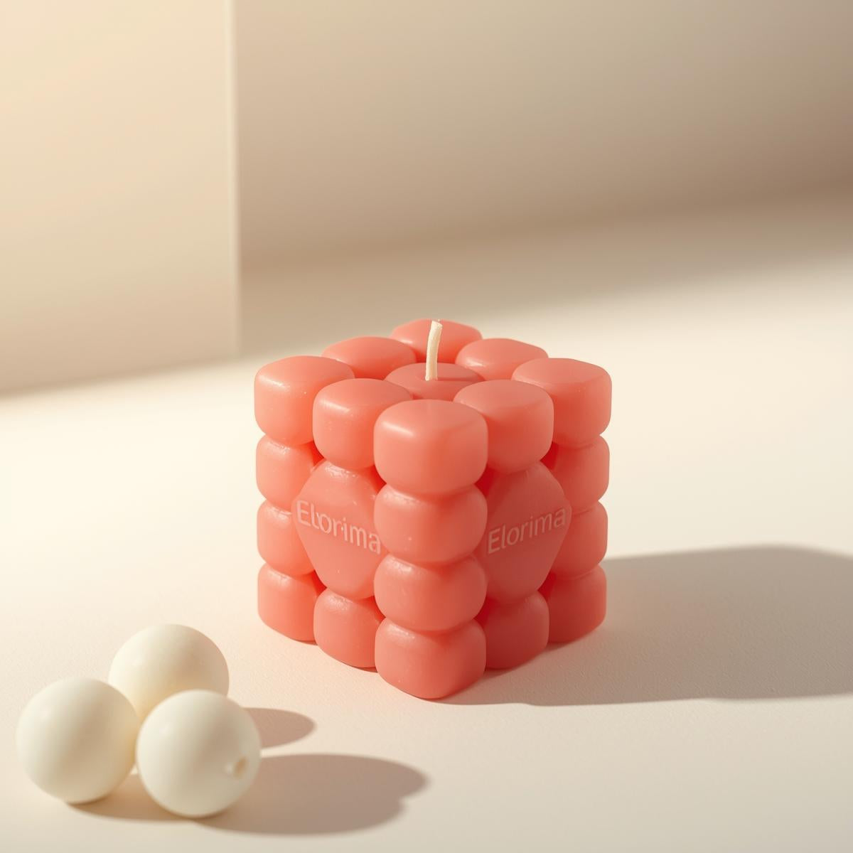 Bubble Heart Candle