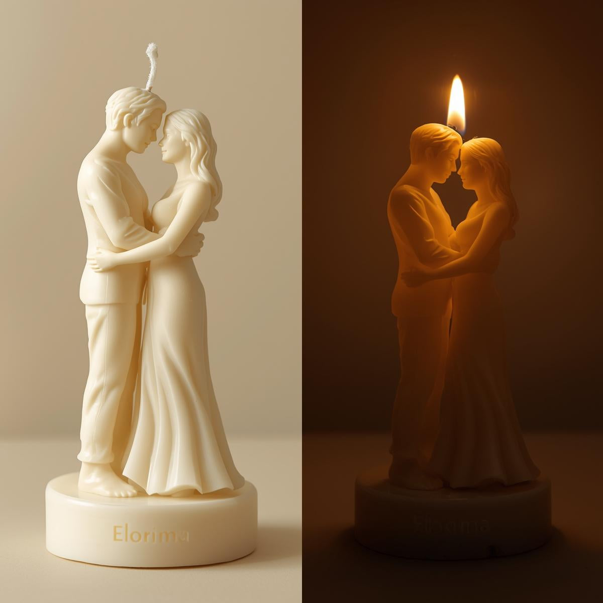Couple Flame Candle